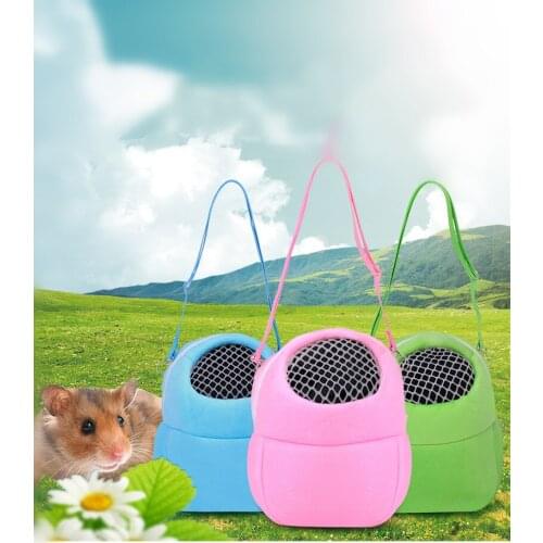 Small Pet Carrier Rabbit Cage Hamster Chinchilla Travel Warm Bags Cages Guinea Pig Carry Pouch Bag Breathable