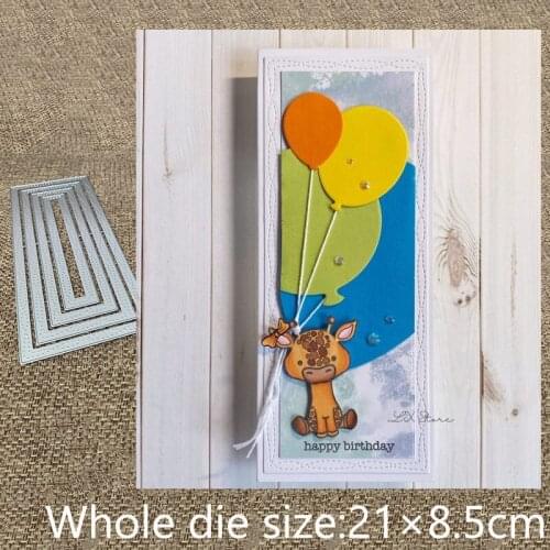 New Design Craft Metal stencil mold Cutting Dies wavy frame decoration scrapbook die cuts Album Paper Card Craft Embossing