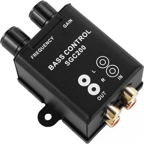 Practical Car Audio Equalizer Remote Auto Regulator Amplifier Subwoofer Knob Easy Operate Universal Bass Controller Professional