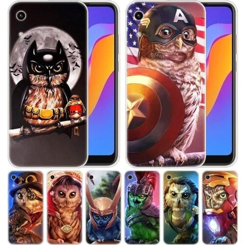 Luxury Silicone Case Night Owl funny for Huawei Honor 9X 8A 7A 20 Pro 7X 8X 7S 8S 8 9 10 Lite View 20 20i 10i Play Fashion Cover