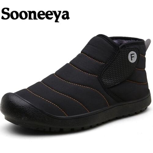 Sooneeya 2020 Waterproof Women Men Winter Footwear Plus Size 46 Couple Snow Boots Men Shoes Antiskid Bottom Unisex Ankle Boots