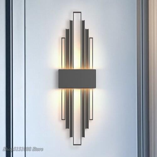 Modern creativedecoration Light luxury LED wall lamp high-end bedroom bedside lamp simple living room TV Decorative Wall Lights