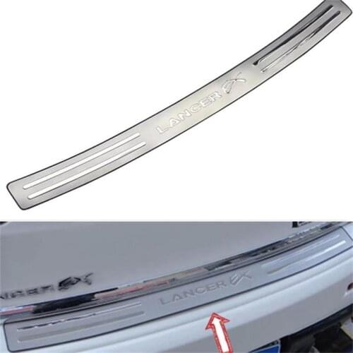 Car Styling For Mitsubishi Lancer EX 2010-2016 Stainless Steel Scuff Plate Door Sill Rear Bumper Protector