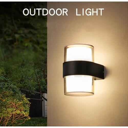 LED Wall light IP65 Waterproof Outdoor Garden lamp 85-265V Decoration Radar Motion Sensor Night Security Wall light