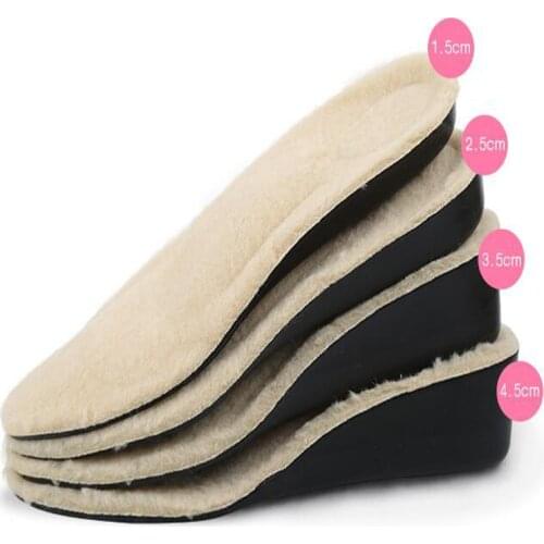 Warm insole Sports heightened insole Invisible height increase in winter insoles Breathable arch for men and women