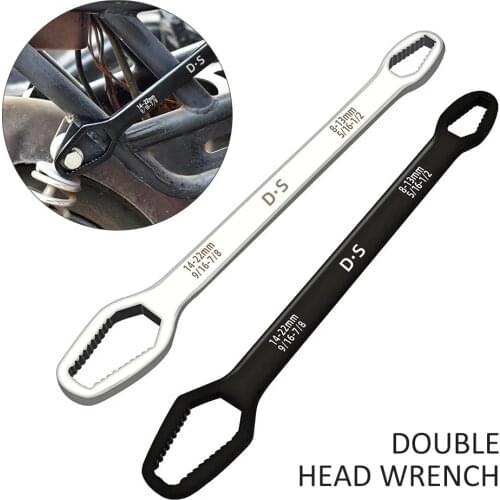 Double-head Universal Torx Wrench 8-22mm Combination Ratchet Spanners for Bicycle Motorcycle Car Repairing Tools
