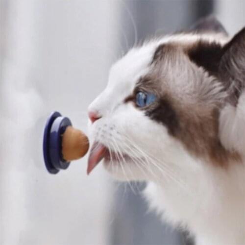 Healthy Cats Treats Lollipop Sugar Pet Cats Snack Nutrition Cream Mint Energy Ball Candy Pet Toys Safe Nontoxic