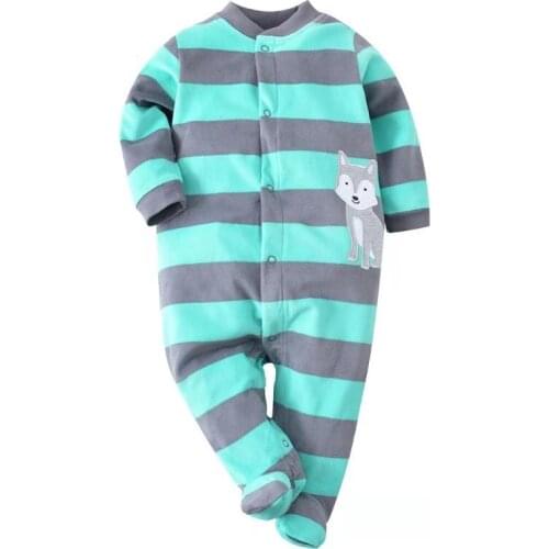 ZWF665 Newborn Baby Boy Girl Long Sleeve Romper Solid Jumpsuit Clothes Autumn Spring Outfits High Quality Cotton Baby Clothes