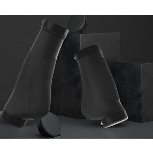 1 Pair MTB Cycling Bike Handlebar Grips Anti-Skid Rubber Mountain Bicycle Handlebar Covers Bike Accessories With Alloy Lock Ring