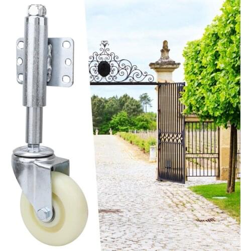4 inch Nylon Gate Wheel Spring Loaded Swivel Caster Heavy Duty 440lbs Load Capacity Spring Loaded Wheel For Door