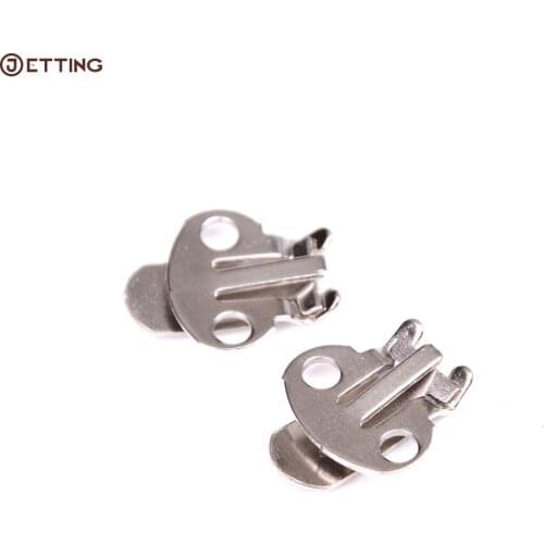 10PCS/Set Silver Color Blank Stainless Steel Flower Shoes Clips On Findings DIY Craft Buckles For Shoes Accessories