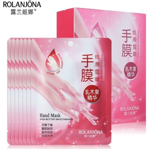 14Pcs=7Pair Hand Skin Care Exfoliating Hand Peeling Mask Moisturizing Gloves Spa Gloves Soften Skin White Moisturize Repair Mask