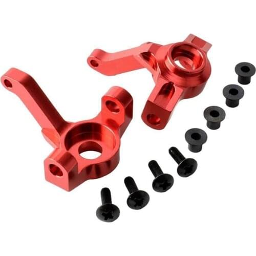 2PCS For RGT 86100 Model Car Wheel Hub Carrier P860010 Aluminum Steering C Block For 1:10 RC Cars Upgrade Accessories