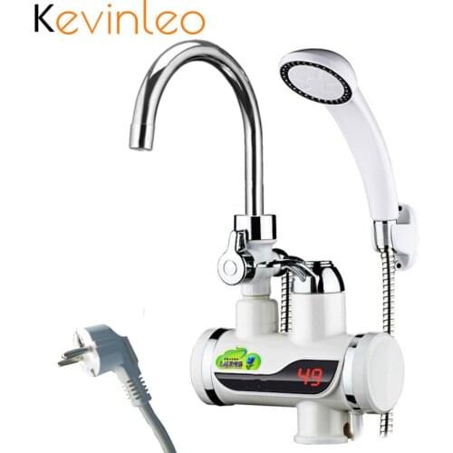 3000W 110V Water Heater Shower Tankless 220V EU/US Plug Instant Water Water Heater Tap Kitchen Instant Electric Kitchen Water