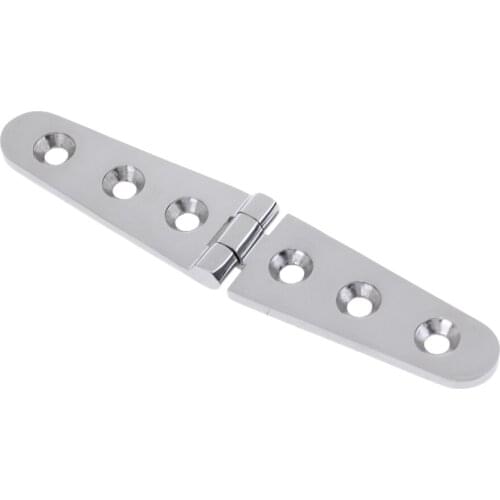 6" X 1.1" 316 Stainless Steel Solid Cast Marine Boat Door 6-hole Strap Hinge