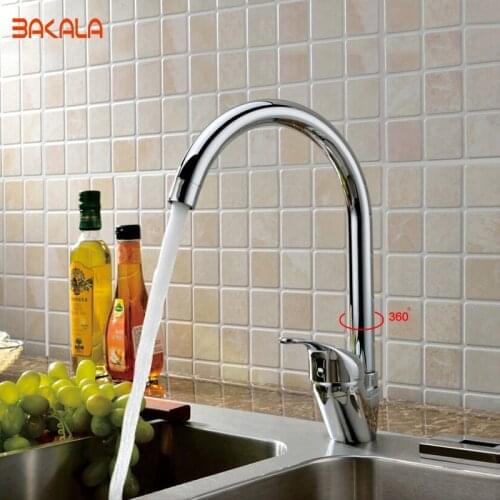 Freeshipping BAKALA bargain sale stainless steel Chromed single handle single hole bathroom tap mixer for the bathroom BR-9115