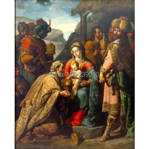 Free Shipping Religious beliefs oil painting printed on canvas unframed painting virgin Mary canvas prints oil painting