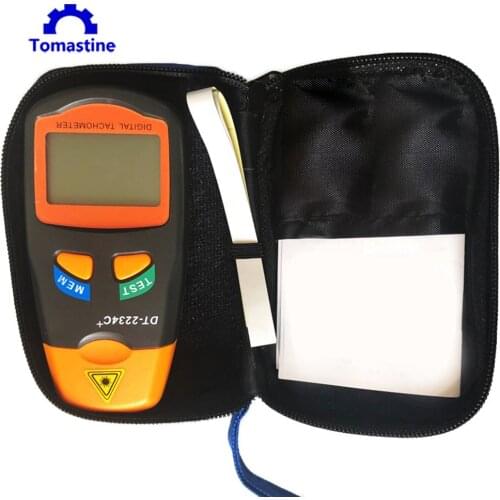 Digital Laser Tachometer RPM Meter Non-Contact 2.5RPM-99999RPM LCD Display Speed Meter Tester Speed Tachometer with Storage Case