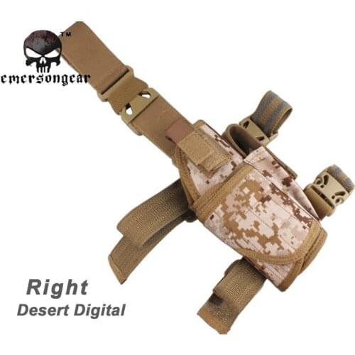 EmersonGear Tornado Universal Tactical Thigh Holster Combat Military Holder For All Pistol EM6210 Desert Digital
