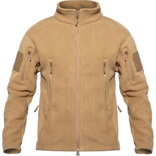 Fleece Military Tactical Hiking Camping Jackets Soft Shell Thermal Thicken Army Combat Windbreaker Jackets Man Outdoor Winter