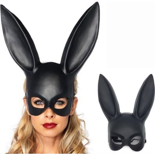 Beautiful Masquerade Halloween Rabbit Ears Cosplay Rabbit Ear Party Costume SM Play Headwear Rosplay Headband Sexy Accessories