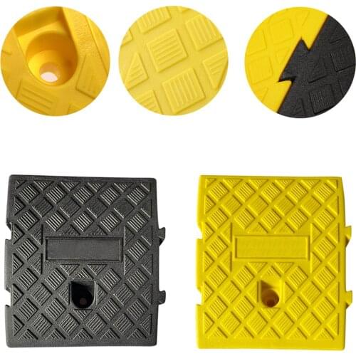 25X27X7 Lightweight Curb Ramps Heavy Duty Plastic Threshold Ramp Mat Pad Car Trailer Truck Bike Motorcycle Wheelchair Curb Ramp