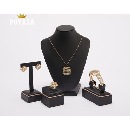 Algerias hot selling accessories wedding jewelry set for women fashion jewelry set copper high quality jewelry set