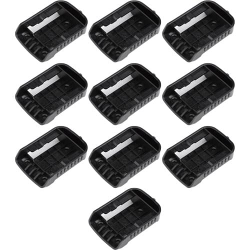 Top Deals 10 Black Battery Holders for De Walt XR 18V-60V Storage Rack Rack Bracket Slot Hanger for Shop Shelves