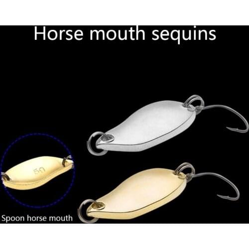 Single Hook Scoop-Shaped Rotating Spinner Sequins Fishing Lure Fishing Tackle For Bass Perch Artificial Hook 54DE