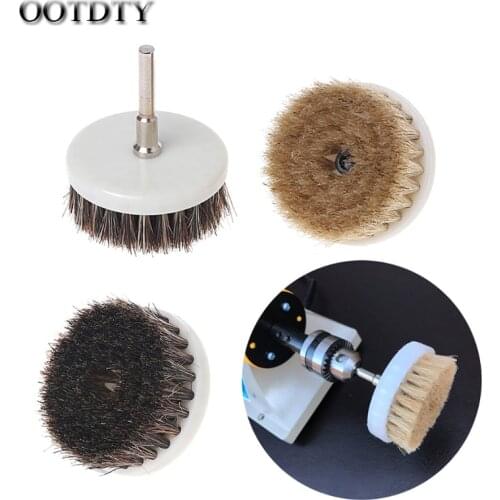 OOTDTY 60mm Drill Powered Scrub Heavy Duty Cleaning Brush With Stiff Bristles Tools DORP SHIPPING