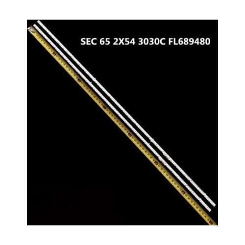 2 PCS 54LED LED Backlight Strips Bar for S amsung UN65MU6290VXZA UN65MU6290 BN96-44814A SEC 65 2X54 3030C FL689480 D6T-2D1 27S2P
