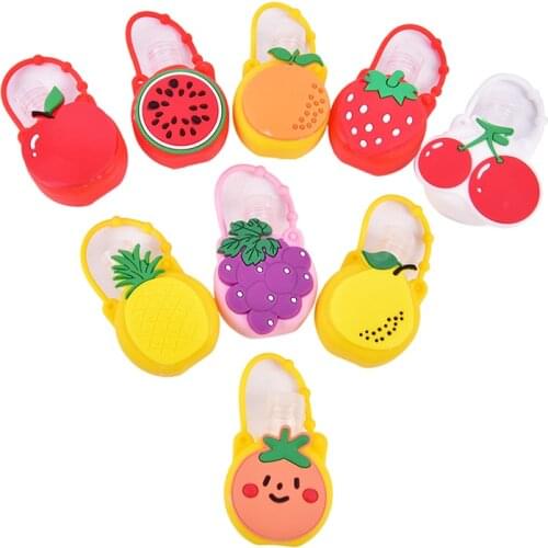 Portable 30ml Animal/Flower/Fruit Pattern Cute Hand Sanitizer Split Bottle Detachable Cover Silicone Bath Shower Hand Gel Holder