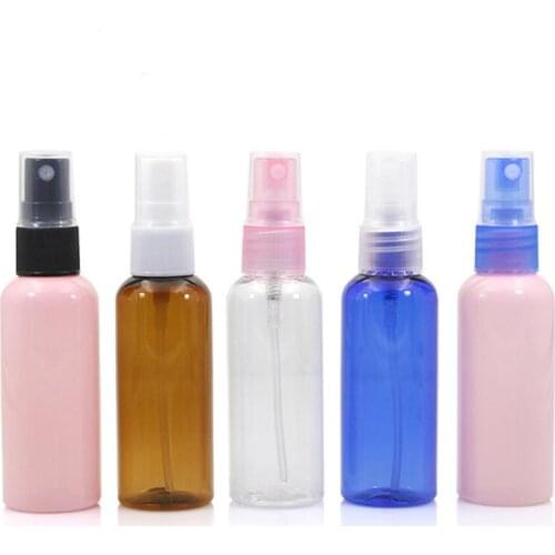 Wholesale 100pcs/lot 50 ml empty spray PET bottles,50cc refillable setting spray plastic container