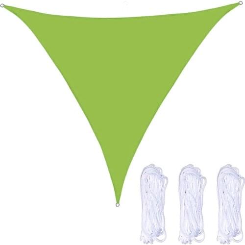 Sunshades Awnings Sail Canopy Triangle 3 Ropes Sunscreen Courtyard Summer Anti-UV Waterproof UV Protection Black Outdoor