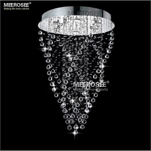 Modern K9 Crystal Ceiling Light Fixture Crystal Light lustre Ceiling lamp for stairs, dining rooms with GU10 Bulbs MD8443