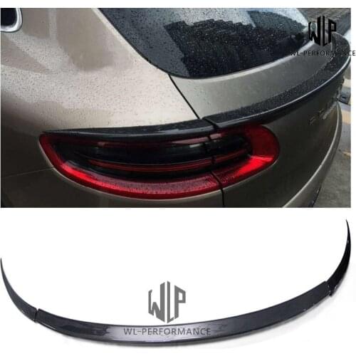 For Porsche Macan Carbon Fiber Rear Window Middle Wings Splitter Car Styling 2014-2017