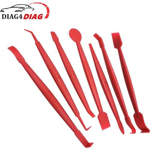 7pcs/lot Universal Car Film Wrapping Tools Edge Corner Squeegee Kits Utility Knife Cleaning Windows Filming Cutter Snap-off Blad