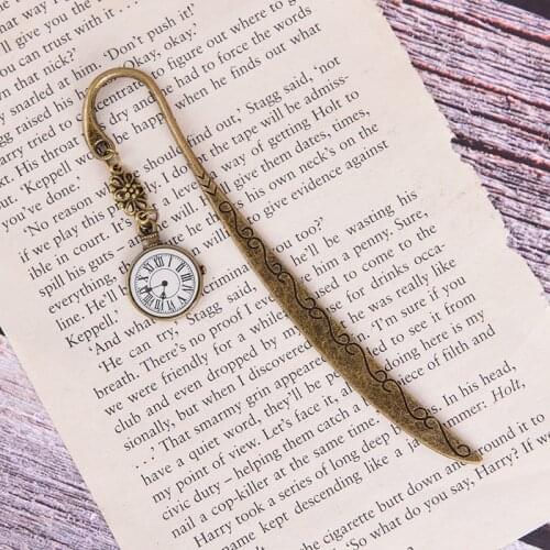 Retro Vintage Metal Alloy Bronze Bookmark Document Book Mark Label DIY For Gift