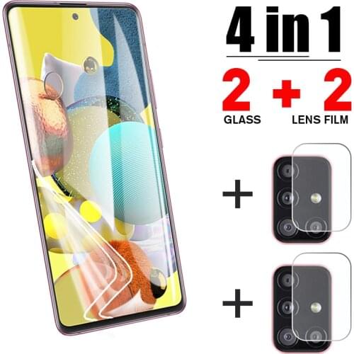 4in1 Screen Protector Hydrogel Film For Samsung S10 S10 Plus S20 FE Glass Protective For Samsung Note 10 Plus 20 Ultra A21S A51