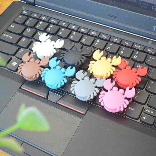 20pcs/lot Crab Shape Desktop clip clamps Silicone Cable Wire Organizer Cable Clip USB Charger Earphone Cord Holder Cable Winder