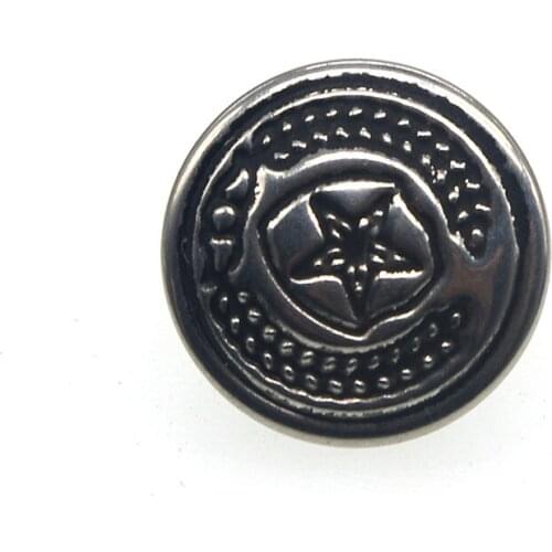 20PCs Metal Sewing Buttons Scrapbooking Round Shank Retro Style 15mm Dia. Costura Botones decorate M1010