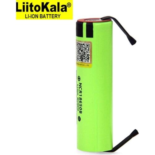 2020 Liitokala new original NCR18650B 3.7V 3400mAh 18650 rechargeable lithium battery for battery + DIY nickel piece