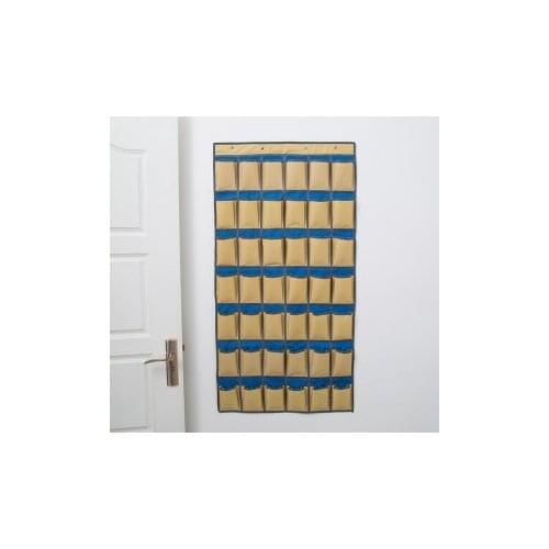 42cases Oxford cloth mobile phone hanging bag dormitory wall hanging bag multi layer bag door wall hanging bag 114*58cm