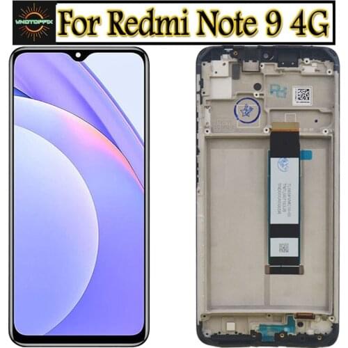 6.53" Original For Xiaomi Redmi Note 9 4G LCD Display Screen +Touch Panel Digitizer with Frame For Xiaomi Poco M2 M3 LCD Display