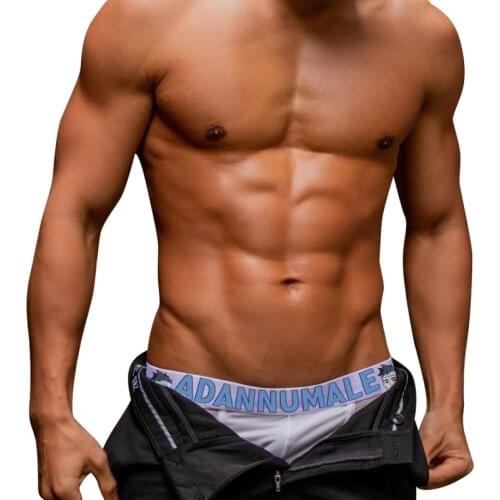 ADANNU New Cotton Underwear Boxers Men Shorts Sexy Man Boxer U Convex Breathable Male Panties Sport Comfortable Mens Underwear