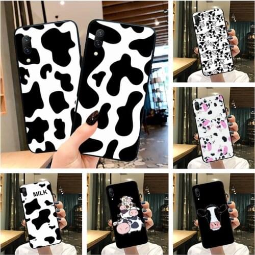 HUAGETOP Animal Cute Milk Cow Soft Phone Case Cover For Vivo Y91c Y17 Y51 Y67 Y55 Y7s Y81S Y19 V17 vivos5