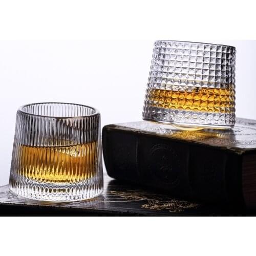 150ml Crystal Rocking Whiskey Glass Roly-Poly Wine Cup Liquor Tumbler Cognac Snifter Drinking Glasses Edo Glass Mugs Coffee Cups