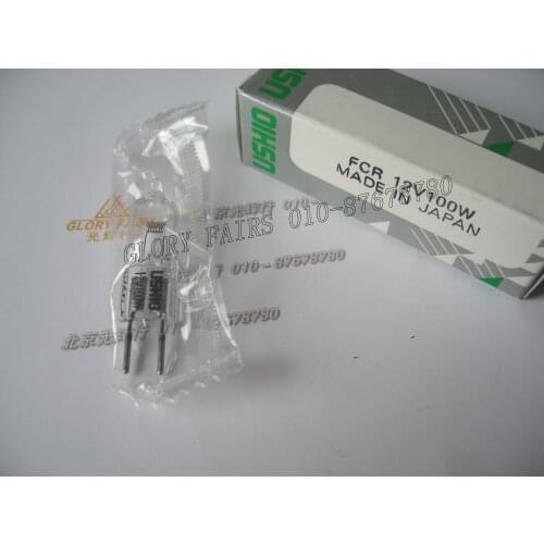 Ushio FCR 12V100W halogen lamp,Leica Leitz microscope optic lights,Machlett collimator,12V 100W quartz tungsten bulb