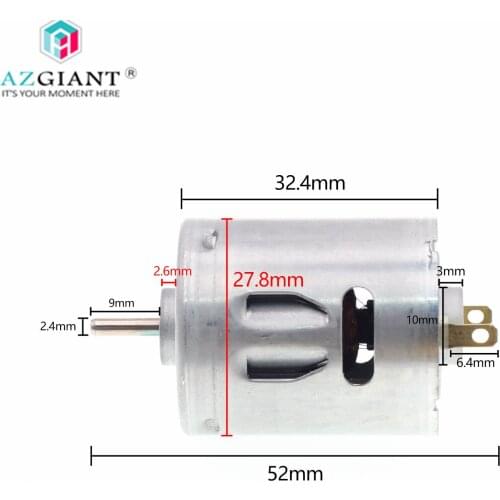 New for MABUCHI RS-365SH-11240 Micro Motor DC 6V~24V 12V 6000RPM High Speed metal Brush Electric Motor 2.3mm Shaft Round 27.5mm