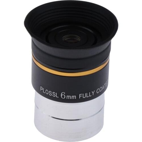 1.25 '' 6mm Plossl Telescope Eyepiece (aluminum Alloy + Optical Glass)